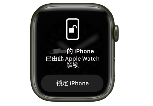 习水苹果手机维修分享用 AppleWatch 解锁配备面容 ID 的 iPhone方法 